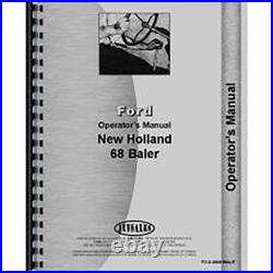 RAParts Fits New Holland 68 Baler Operators Manual