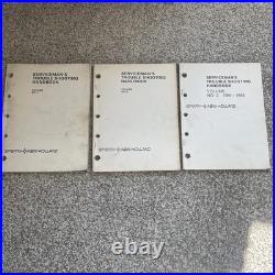 Rare New Holland Serviceman's Trouble Shooting Handbook 3 Manual Set 1960-1968