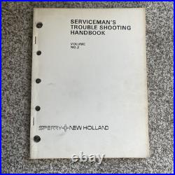 Rare New Holland Serviceman's Trouble Shooting Handbook 3 Manual Set 1960-1968