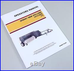 Sperry New Holland 315 Hayliner Square Baler Owners Operators Manual Maintenance