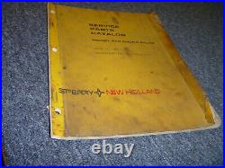 Sperry New Holland 845 Round Baler Parts Catalog Manual xz