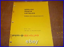Sperry New Holland 846 Round Baler Shop Service Repair Parts Catalog Manual