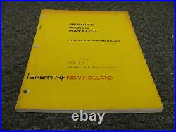 Sperry New Holland 851 Round Baler Parts Catalog Manual