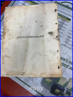 Sperry New Holland Round Baler 851 Operators Manual