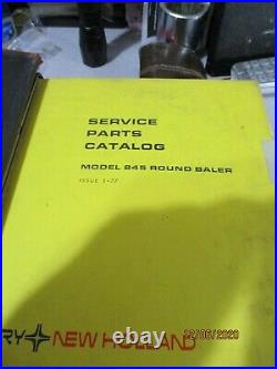 Sperry New Holland Round Baler Service Parts Catalog for 845,846,848,850 & more
