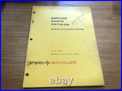 Sperry New Holland Service Parts Catalog Model 846 Round Baler Issue 12-80 Sperry New Holland Service Parts Catalog Model 846 Round Baler Issue 12-80