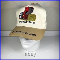 Vintage Ford New Holland K-Products Hat Roll-Belt Baler Snap Back Made In USA