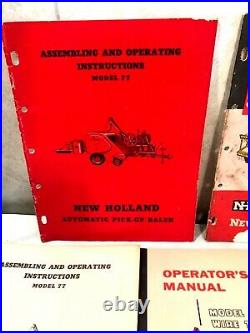 Vintage Lot Operator Owner Manual NH New Holland Baler Mower 901 77 87 66 35
