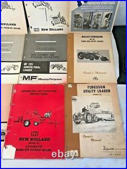 Vintage Lot Operator Owner Manual NH New Holland Massey Ferguson 77 baler loader