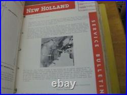 Woodhouse Banner Binder with Lot of New Holland Service Bulletins